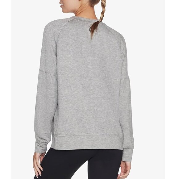 NWT Skechers Women's Restful Crew Neck Long Sleeve Tee Gray Size S $50 GG464 - Picture 2 of 2